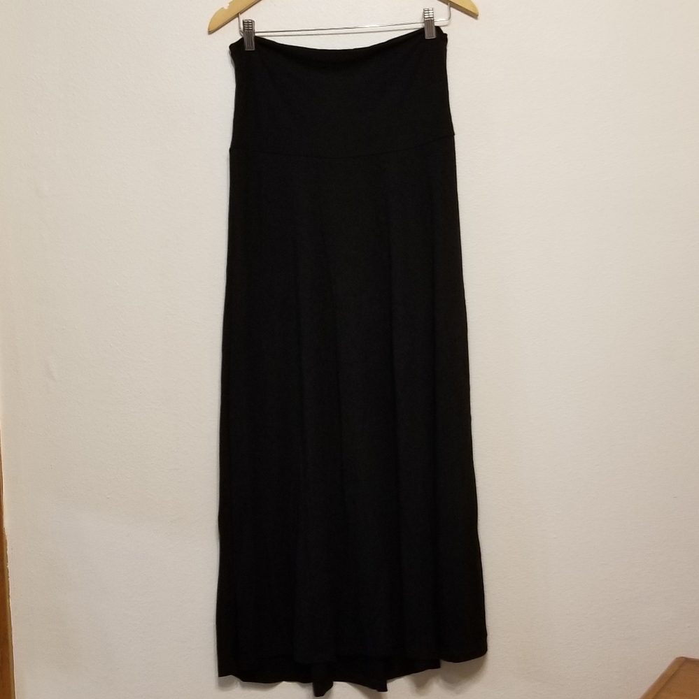 Gap Maternity black stretch jersey maxi skirt